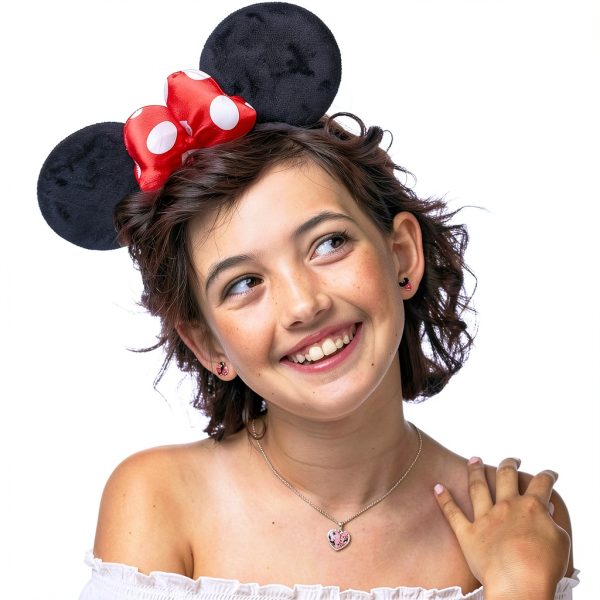 Disney Mismatched Stud Earrings Silver Plated Enamel Design-1