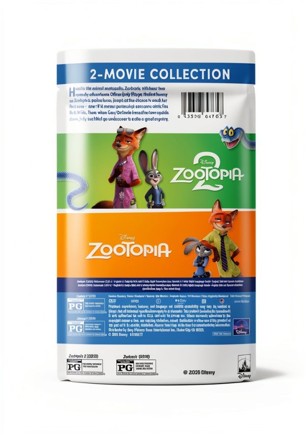Zootopia Blu-ray Disney Family Comedy Movie 2 Disc Set-1
