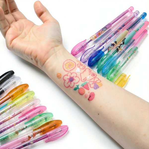 Townley Girl Body Glitter Gel Pens 16 Colors Safe Non Toxic-2