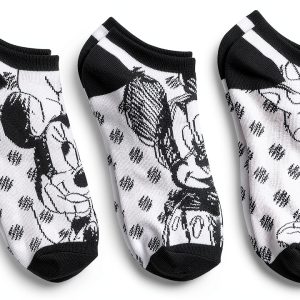 Minnie Mouse No Show Socks Disney Womens Breathable Fabric-0