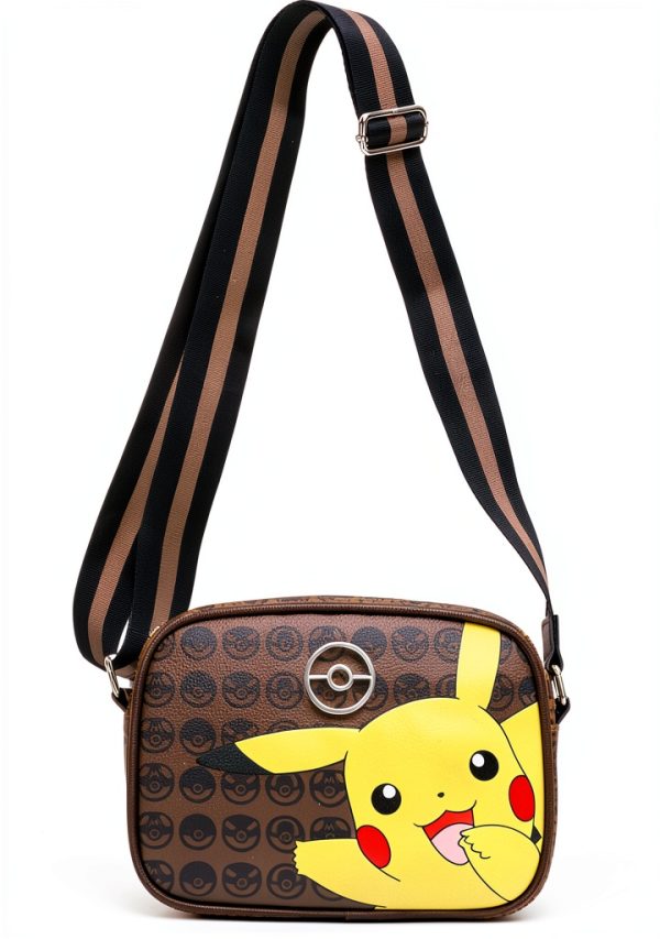 Pokemon Pikachu Crossbody Bag Adjustable Strap Womens-0