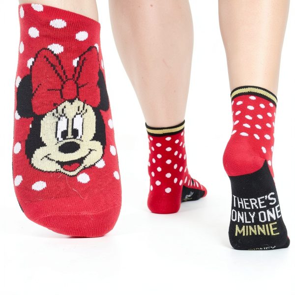 Disney Socks Women Soft Crew Character Designs Stitch Minnie-5