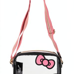 Sanrio Hello Kitty Clear Crossbody Bag Adjustable Strap-0