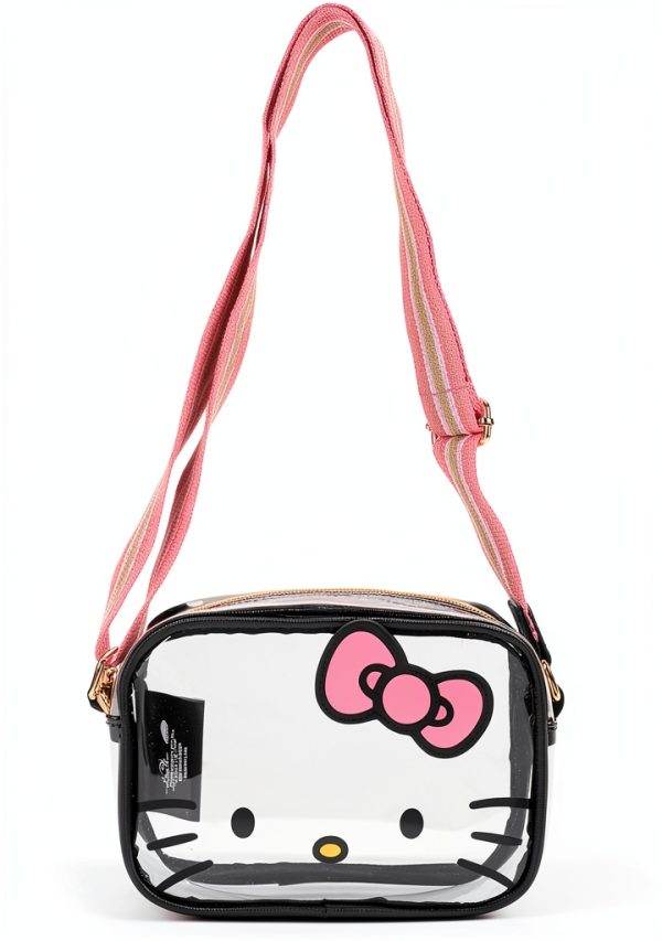 Sanrio Hello Kitty Clear Crossbody Bag Adjustable Strap-0