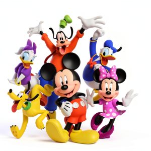 Disney Spiral Notebook Soft Cover Mickey Blue Design-0