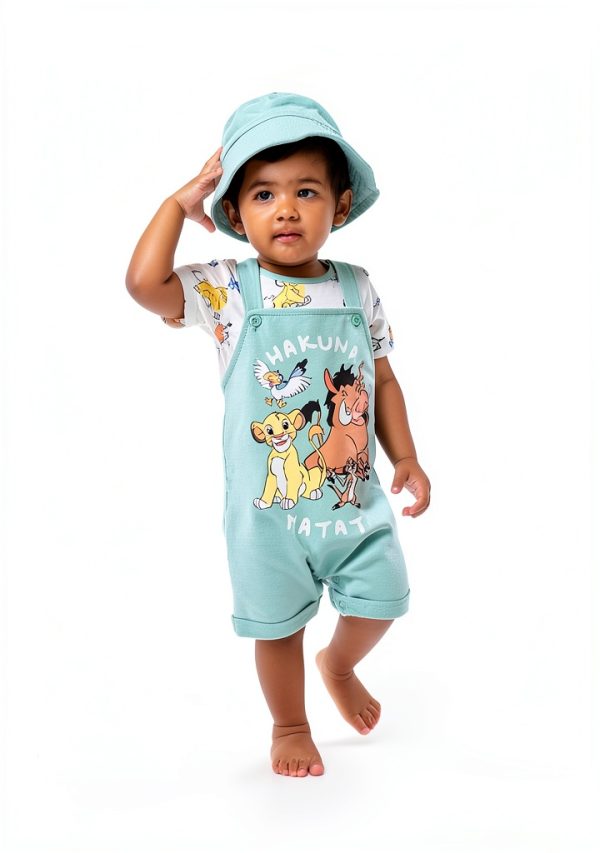 Bentex Disney Lion King Baby Shortalls Set Soft Stretch-1