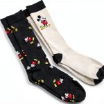 Disney Mickey Mouse Socks Mens Light Grey Multi Size 10-13-0