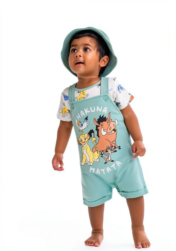Bentex Disney Lion King Baby Shortalls Set Soft Stretch-6