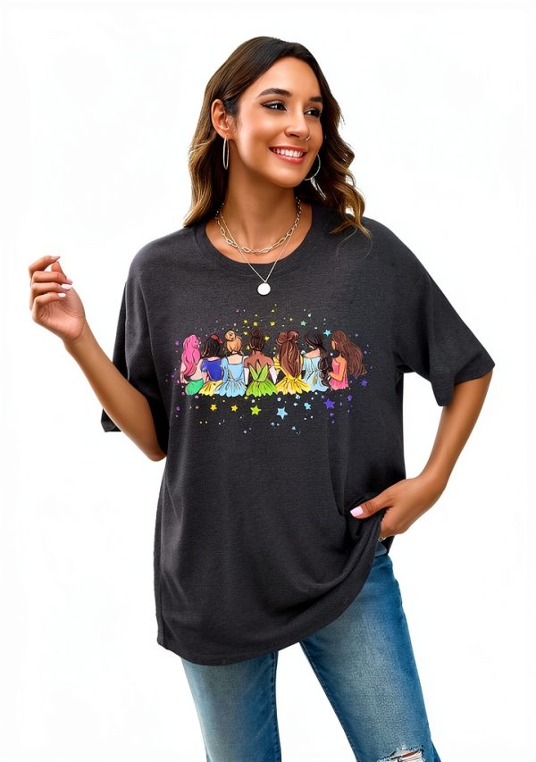 Womens Magical Princess Graphic Tee Cotton Comfort Fit-1