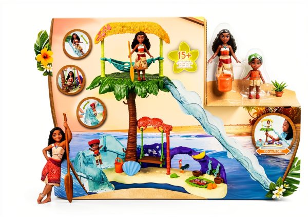 Disney Moana 2 Playset Mattel Doll Adventure Island Kids-5