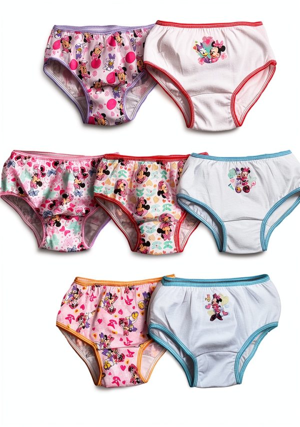 Minnie Mouse Girls Panties Cotton Underwear Handcraft-0