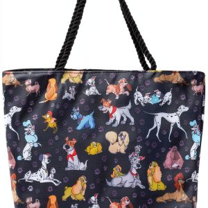 Disney Dogs Tote Bag All Over Print Womens Spacious Water-0
