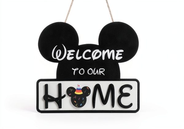 Interchangeable Welcome Sign Wooden Door Decor Home Decor-1