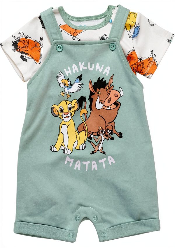 Bentex Disney Lion King Baby Shortalls Set Soft Stretch-3