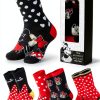 Disney Socks Women Soft Crew Character Designs Stitch Minnie-0