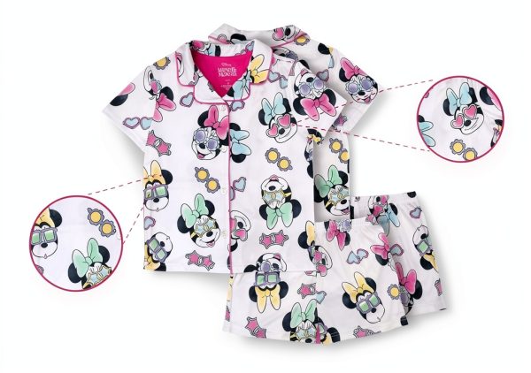 Disney Minnie Mouse Pajamas Girls Viscose Spandex Sleepwear-5