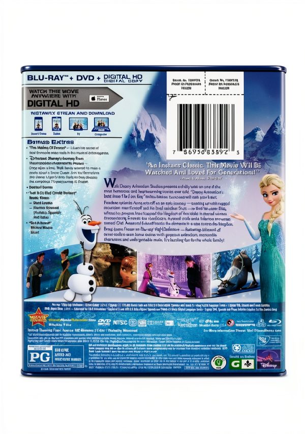 Frozen Blu-ray Disney Family Movie Chris Buck Jennifer Lee-1