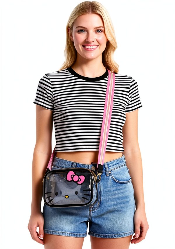 Sanrio Hello Kitty Clear Crossbody Bag Adjustable Strap-1