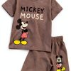 Disney Mickey Mouse Boys Short Set Tee Shorts Toddler-0