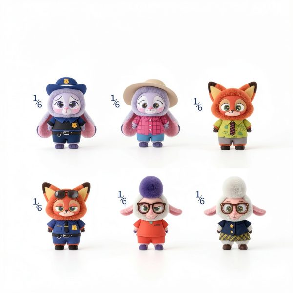 MINISO Zootopia Plush Toy Blind Box Collectible Disney-2