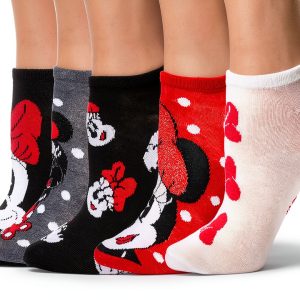 Minnie Mouse No Show Socks Disney Womens Comfort Stretch-0
